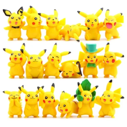 18pcs/set Pokemon Pikachu Action Figure Animation Cute Doll Collection PVC Model Toys 1