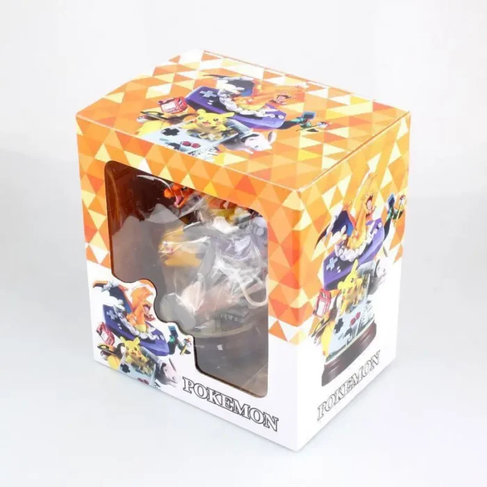 20cm pokemon Pikachu Anime Figure Pikachu Game Machine Model Gameboy Pika Mew Charizard Doll PVC Statue Ornament Decora Toy Gift 5