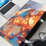 Gaming Mouse Pad P-pokemon Charizard Home New HD Pc Mousepad XXL keyboard pad Non-Slip Office Carpet Laptop Mice Pad Gift 4