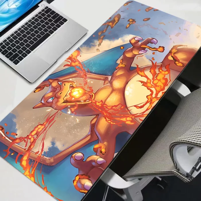Gaming Mouse Pad P-pokemon Charizard Home New HD Pc Mousepad XXL keyboard pad Non-Slip Office Carpet Laptop Mice Pad Gift 4