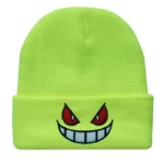 6Colors Pokemon Gengar Kawaii Cartoon Anime Cute Wool Embroidery Knitted Hat Warm Pullover Cap Gifts For Girls 3