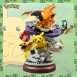 20cm pokemon Pikachu Anime Figure Pikachu Game Machine Model Gameboy Pika Mew Charizard Doll PVC Statue Ornament Decora Toy Gift 1