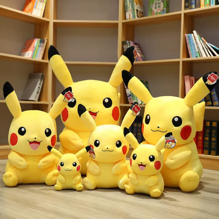 Pokemon Kawaii Pikachu Cute Stuffed Toys Cartoon Plush Dolls Anime Throw Pillow Birthday Christmas Gift For Kids Friends Boys 3
