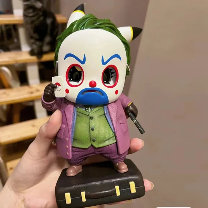 12.5cm Pokemon Pikachu Cos The Joker GK Collection Birthday Gifts Decoration Action Figure Statues 2