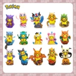 12cm Pokemon Anime Figures Pikachu Cosplay Gengar Charizard Bulbasaur Psyduck Kawaii Figurine PVC Statue Model Kids Xmas Gifts 1