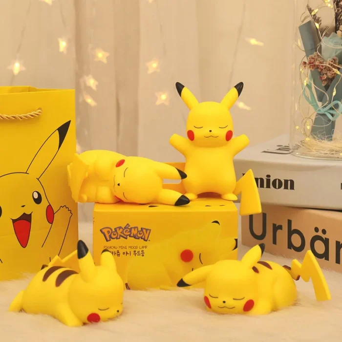 Pokemon Pikachu Night Light Glowing Children Toy Pokemon Pikachu Cute Bedside Lamp Children's Birthday Christmas Present 2