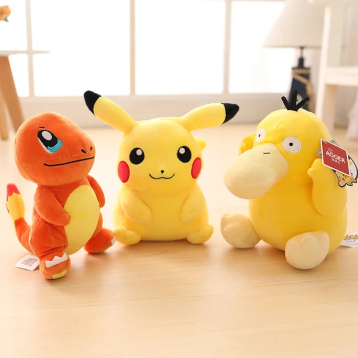 Pokemon Plush Stuff Toy Pikachu Charizard Doll Gengar Squirtle Plush Doll Espeon Glaceon Umbreon Soft Cartoon Toys Kids Gift 3
