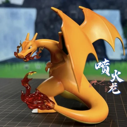 Anime Pokemon Gk Figures Charizard Fire Dinosaur Action Figure Pvc Model Statue Desktop Collection Decoration Doll Kid Toy Gift 1