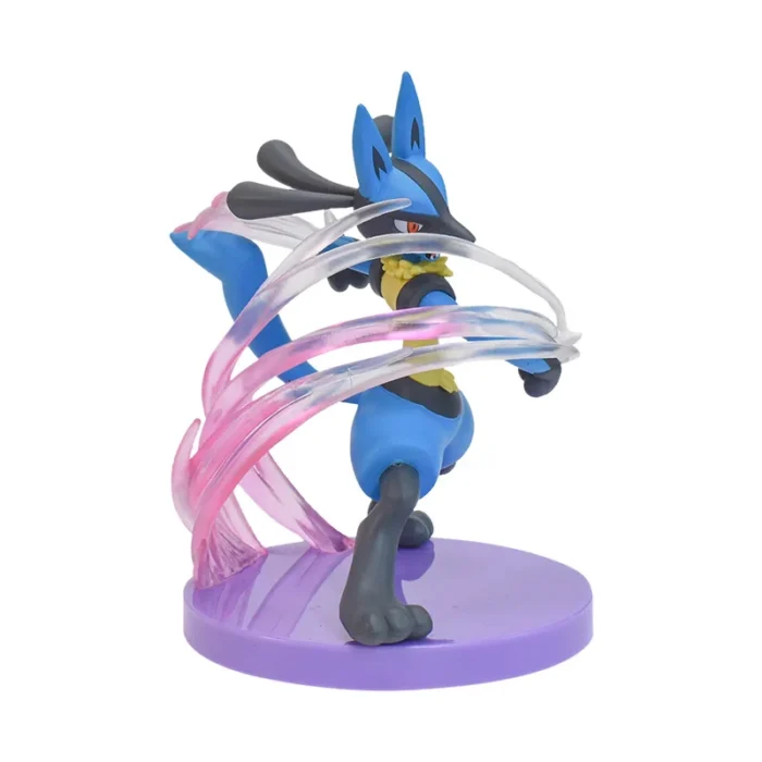 13cm Riolu Lucario Pokemon Action Model Doll Anime PVC Figure Statue Toy With Base Decoration Collect Birthday Gift NO BOX 4