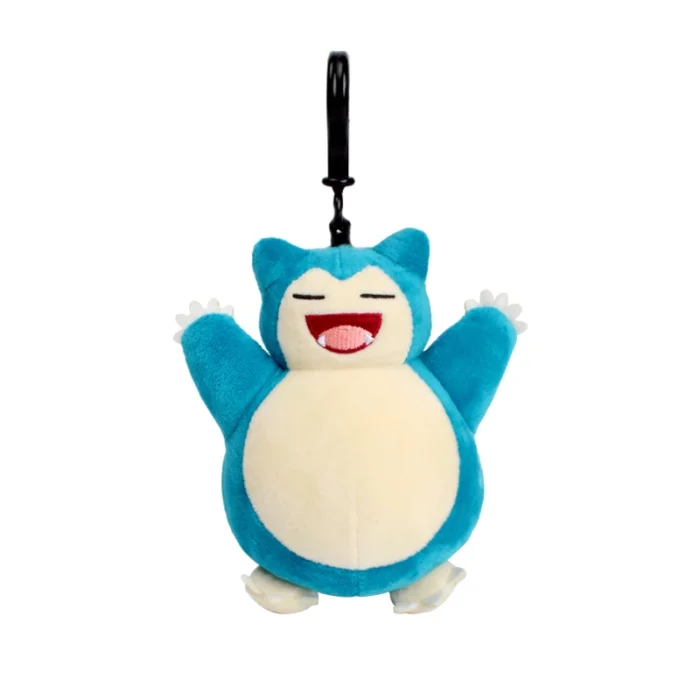 Genuine Animal Pokemon Series Pikachu Snorlax Kawaii Plush Toys Cute Pendant Keyring Keychain Birthday Party Gifts For Kid Boy 6