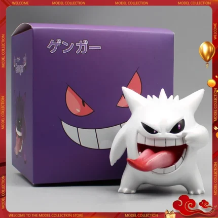 8cm Pokemon Gk Gengar Action Figure Transparent Gengar Cute Figurine Pvc Model Doll Room Decoration Gift Toy For Kids 1