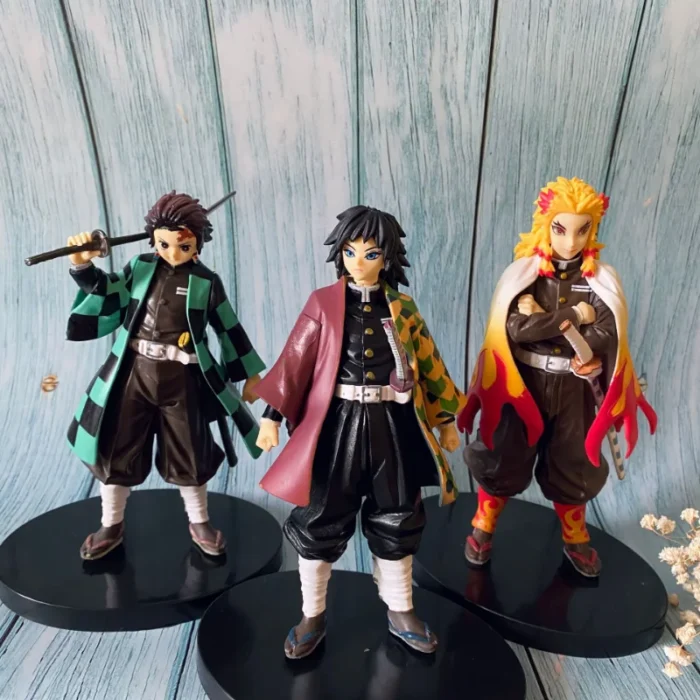 Anime Demon Slayer Action Figures Kimetsu No Yaiba Shinobu Nezuko PVC Dolls Model Collection Ornaments Japan Derivatives Toys 2