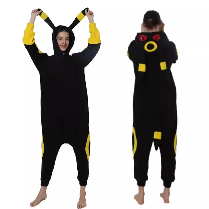 TAKARA TOMY Pokemon Kigurumi Onesie Snorlax Eevee Squirtle Gengar Pijama Cosplay Costume Halloween Adult Anime Umbreon Pajamas 4