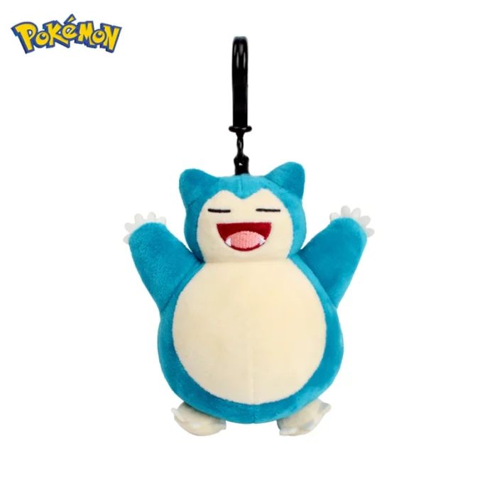 Genuine Animal Pokemon Series Pikachu Snorlax Kawaii Plush Toys Cute Pendant Keyring Keychain Birthday Party Gifts For Kid Boy 3