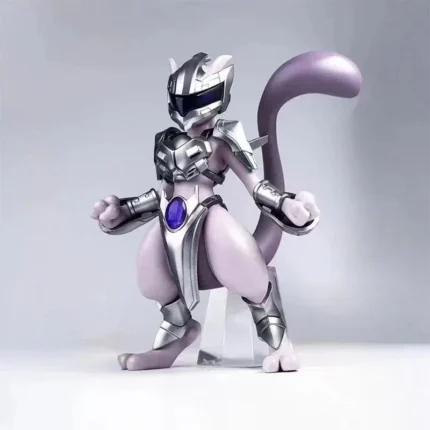 11cm Pokemon Figure Mewtwo Anime Figure Steel Mewtwo cool Figurine Pvc Statue Model Decorations Toys for Kid Gifts Collection 1