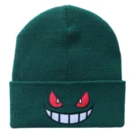 6Colors Pokemon Gengar Kawaii Cartoon Anime Cute Wool Embroidery Knitted Hat Warm Pullover Cap Gifts For Girls 4