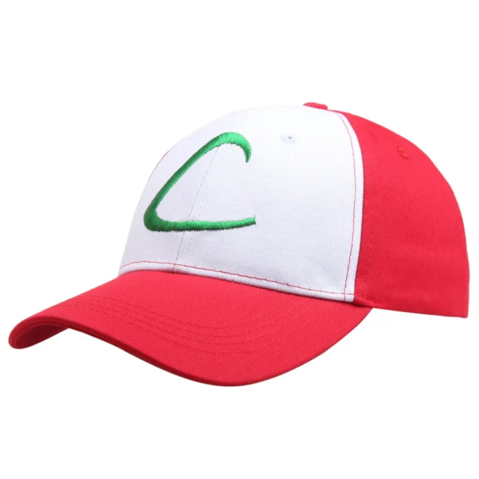 Anime Cartoon Pokemon Hats Pocket Monster Figure Ash Ketchum Cosplay Series Cartoon Hat Adjustable Child Baseball Cap Mesh Hats 2