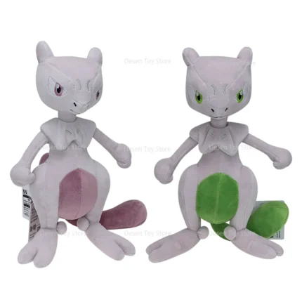 2 Styles Pokemon Plush Mewtwo Green Purple Shiny Mewtwo Soft Anime Stuffed Toys Pocket Monster Doll Soft Stuffed Toys Children 1