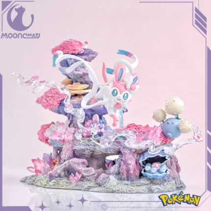 Pokemon Sylveon Anime Figures Eevee Island 20cm Action Gk Figurine Pvc Statue Desk Decora Collectible Model Toys Christmas Gifts 1