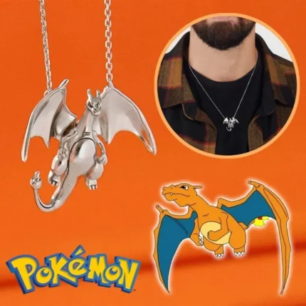 Pokemon Charizard Fashion Hip Hop Necklack Anime Pendant Necklace For Man Woman Rock Punk Necklace Party Jewelry Birthday Gift 1