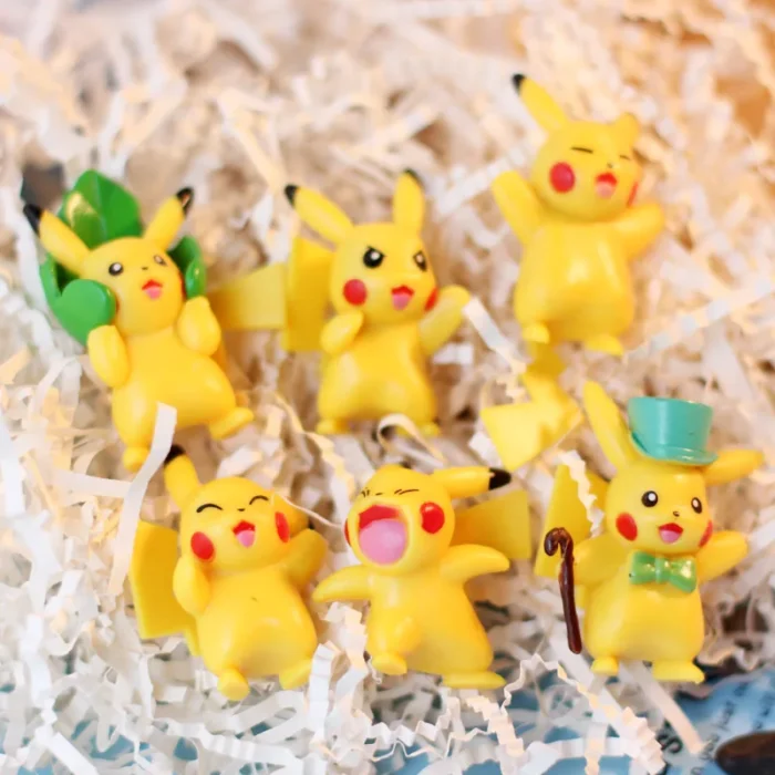 18pcs/set Pokemon Pikachu Action Figure Animation Cute Doll Collection PVC Model Toys 6