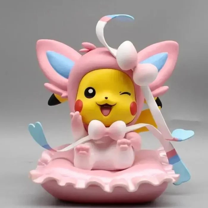 12cm Pokemon Anime Figures Pikachu Cosplay Gengar Charizard Bulbasaur Psyduck Kawaii Figurine PVC Statue Model Kids Xmas Gifts 2