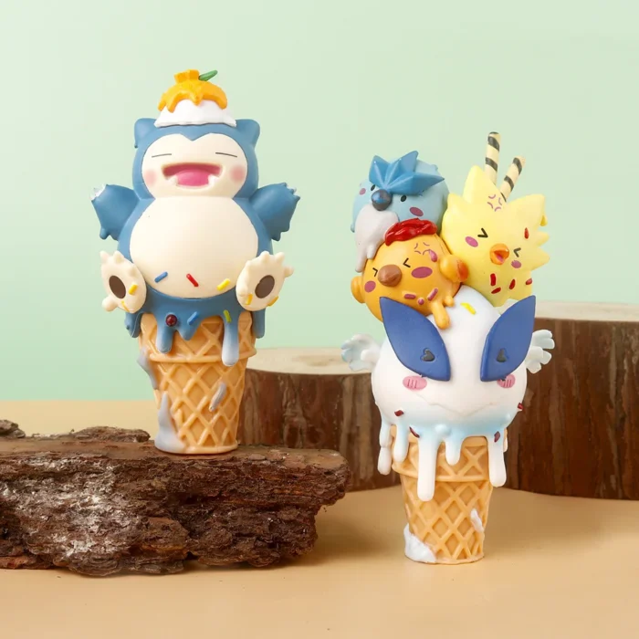 Hot Pokemon ice cream  Anime figure model Action Figure Pikachu Gengar Model Toy Cartoon Collectible Doll For Kids Gifts 3